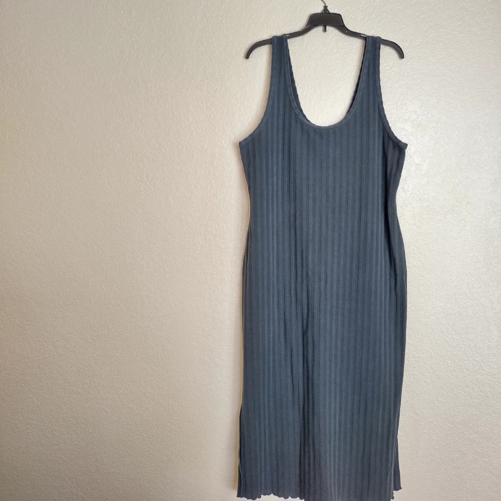 OFFLINE By Aerie OG Groove Midi Dress In Grey Sz 2XL